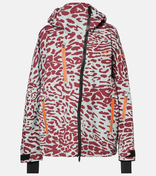 x Terrex TrueNature 2L leopard-print ski jacket