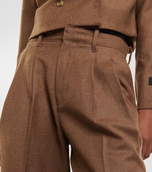 x EmRata Joan wool wide-leg pants