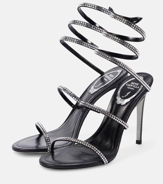 Cleo 105 embellished satin sandals
