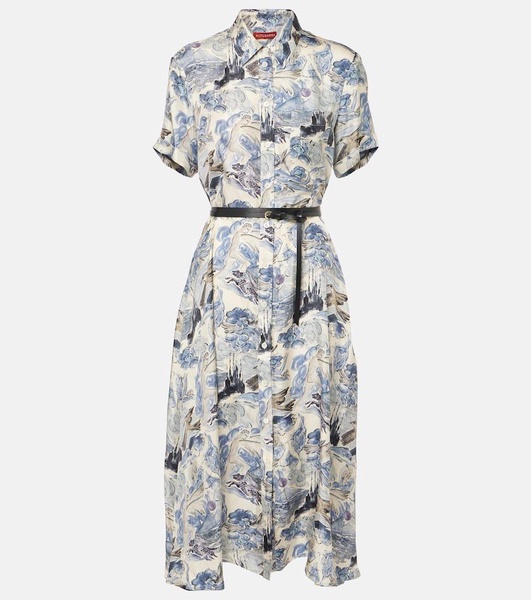 Kiera silk shirt dress