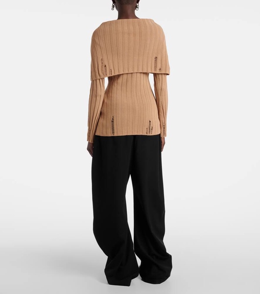 Cotton-blend cardigan