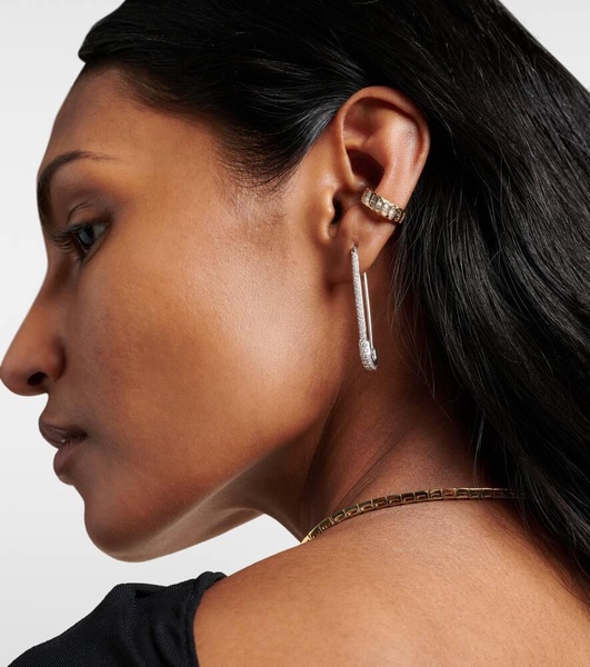 Zoe 18kt gold ear cuff with diamonds