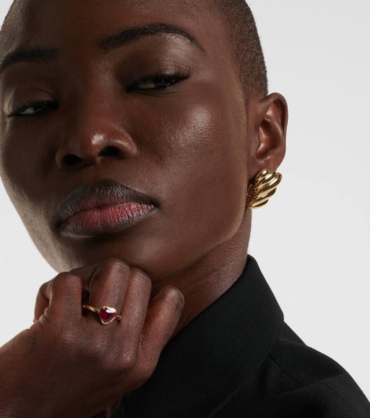 Croissant Large 18kt gold earrings