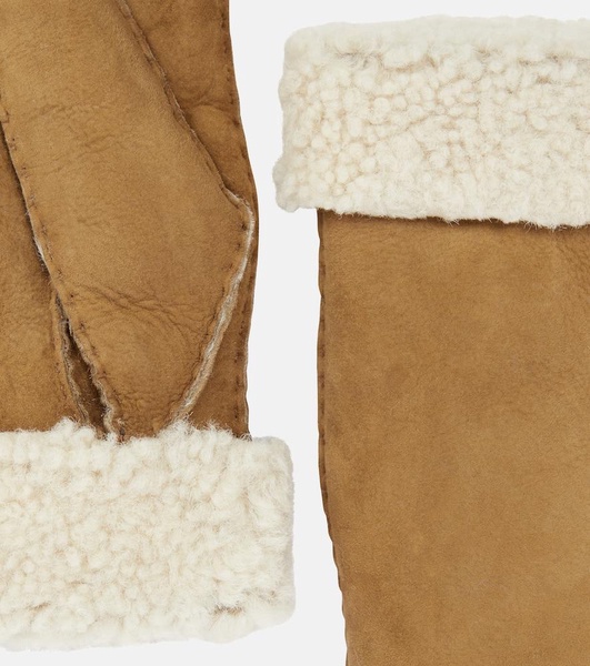 Mulfi shearling-lined leather mittens