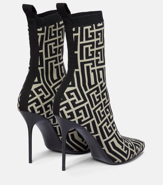 Skye 95 Monogram  Jacquard Ankle Boots