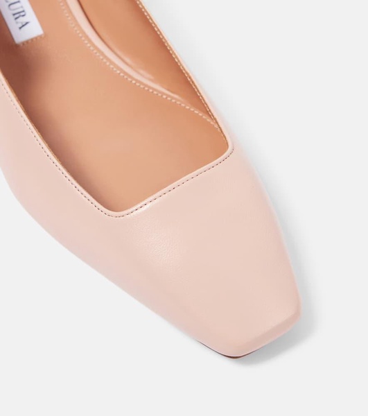 Very Bow Tie leather ballet flats
