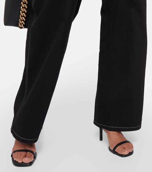 High-rise wide-leg jeans