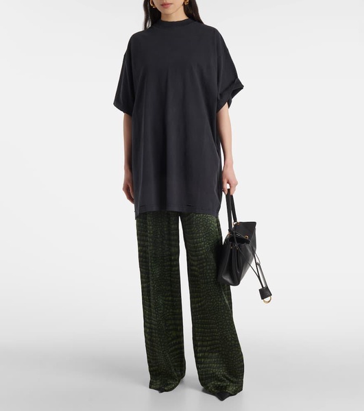 Oversized cotton jersey T-shirt