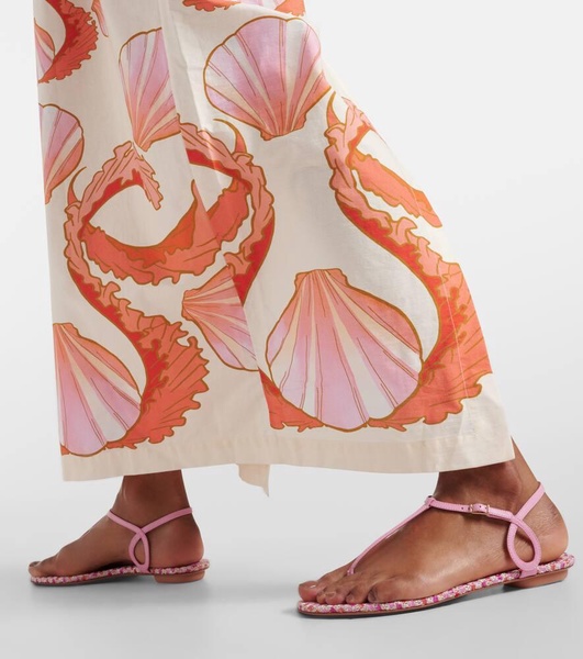 Almost Bare leather thong sandals