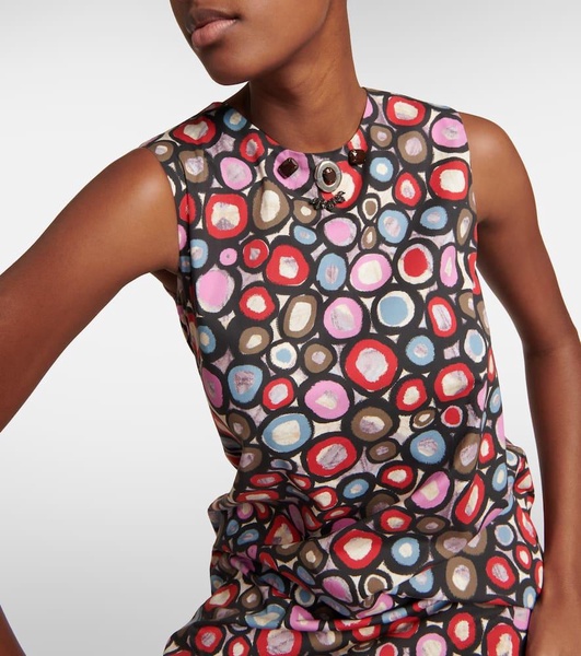 Micio printed cotton minidress