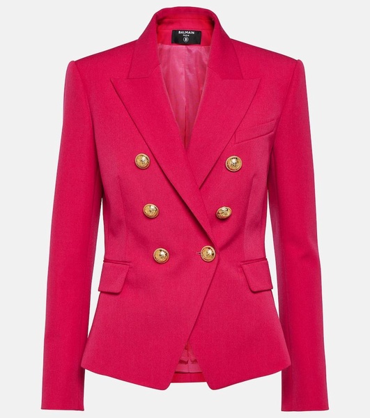 Double-breasted virgin wool blazer