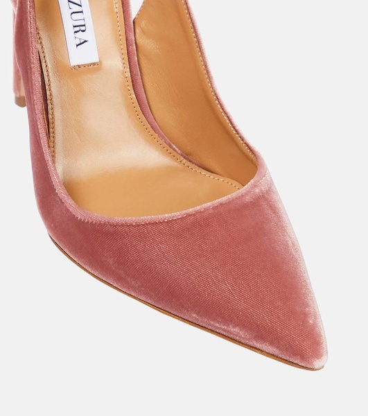 Bow Tie 105 velvet pumps