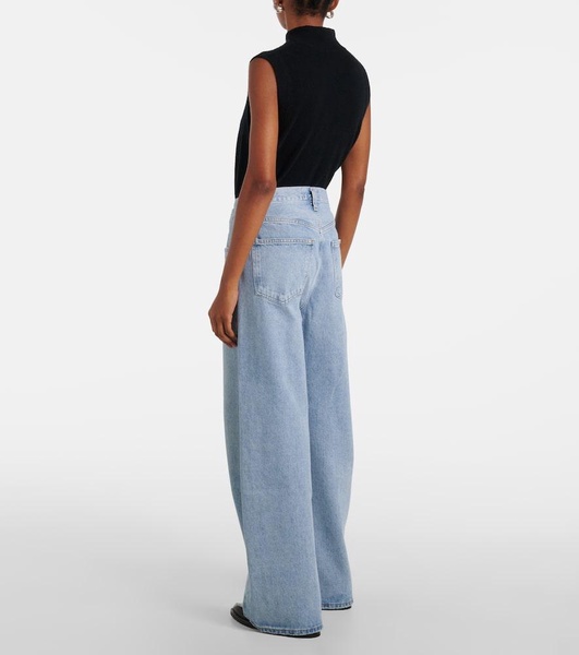 Low Curve mid-rise wide-leg jeans