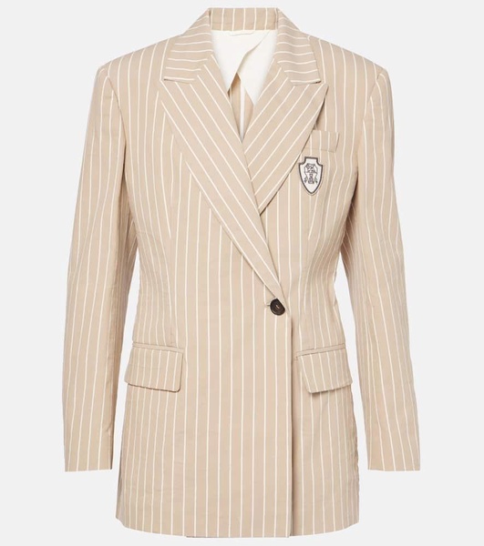Cotton and silk blazer