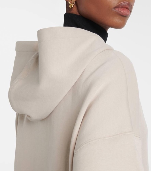 Jour cotton-blend jersey hoodie