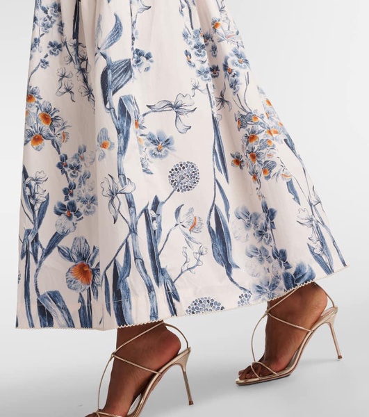 Otono Petalo cotton poplin midi dress