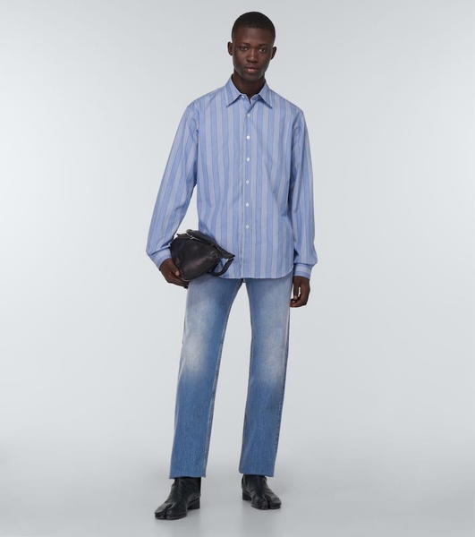 Mid-rise straight jeans