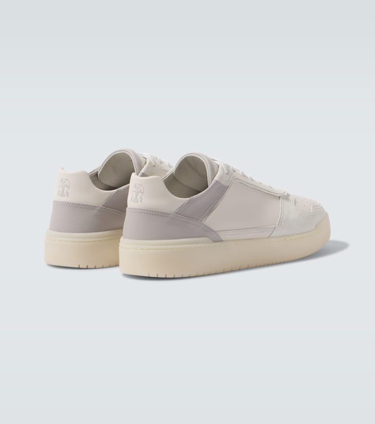 Basket suede and leather sneakers