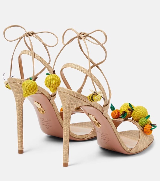 Citrus Punch 105 raffia sandals