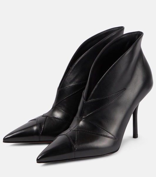 Leather ankle boots