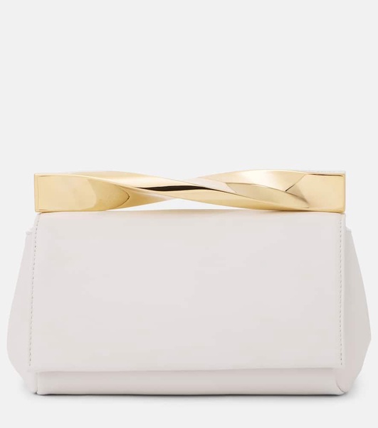 Twist Mini leather clutch