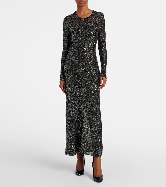Sequined midi dress