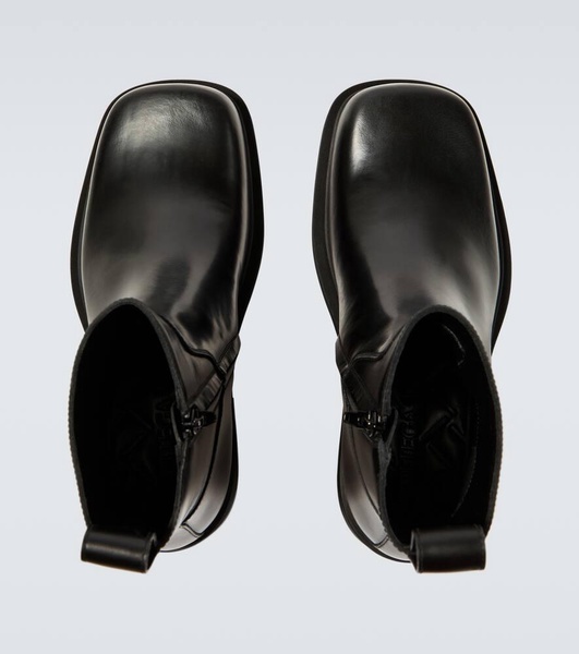 Leather ankle boots