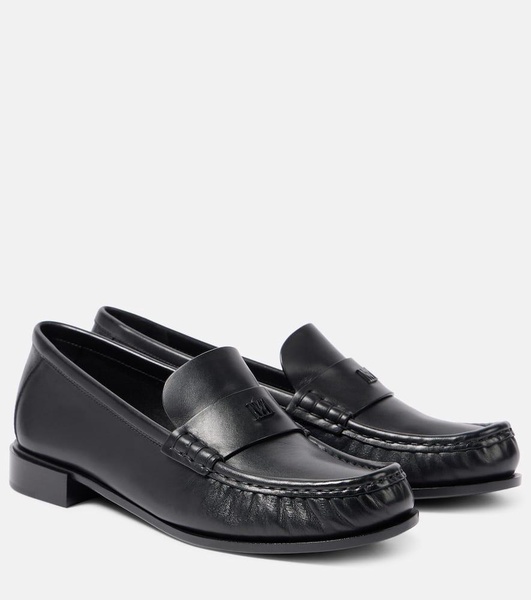 Leather loafers