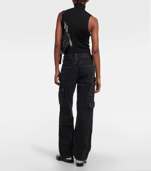 Nera mid-rise straight cargo jeans