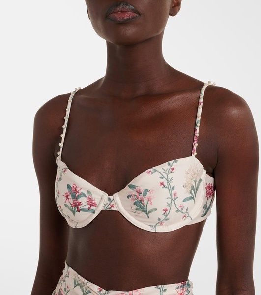Magdalena floral bikini top
