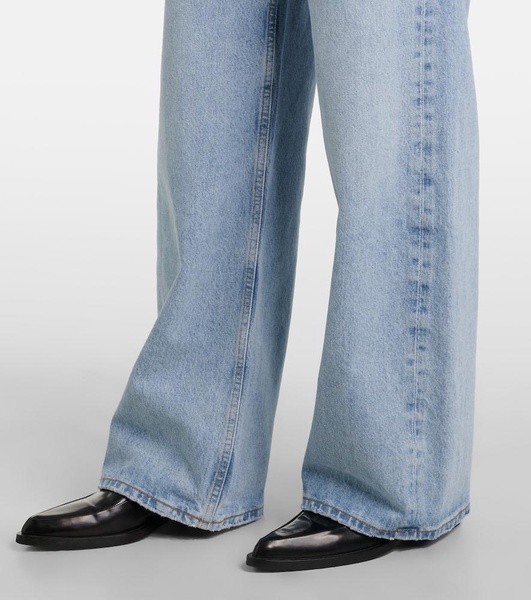 Low Curve mid-rise wide-leg jeans
