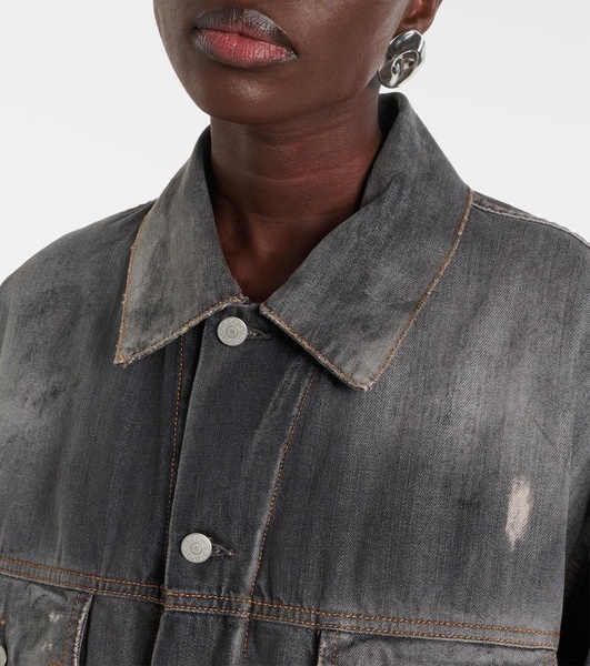 Printed denim jacket