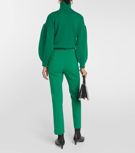 Fuoco cropped wool-blend pants