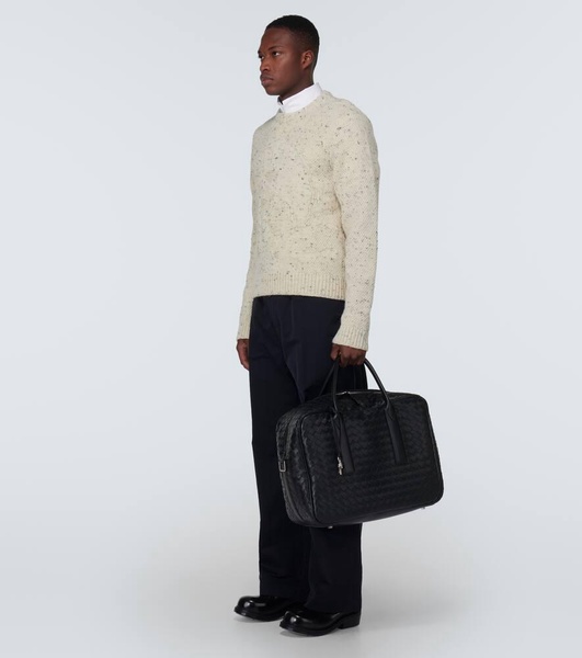 Getaway Intrecciato leather duffel bag