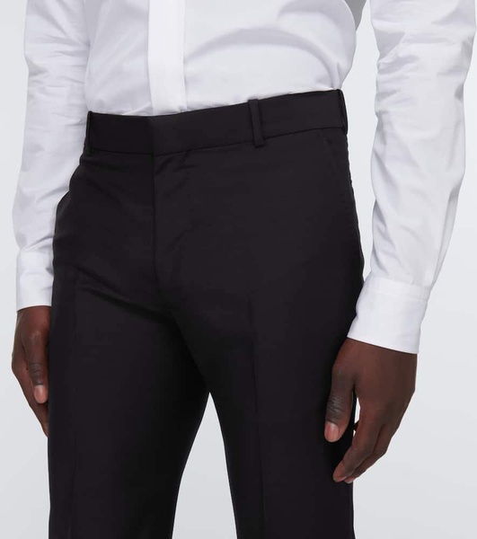 Wool and mohair slim pants