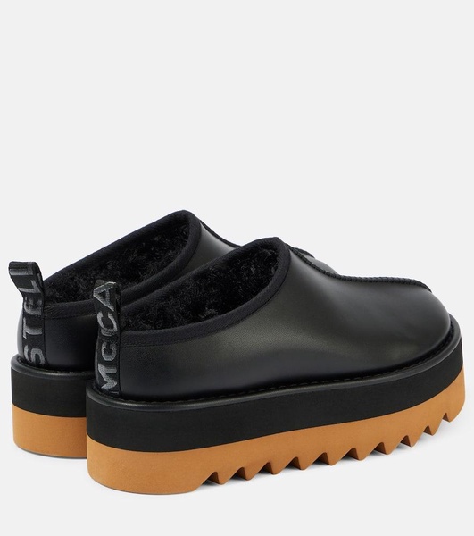Sneak-Elyse faux leather platform sneakers