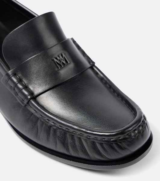 Leather loafers