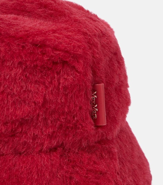 Figura wool and silk teddy bucket hat