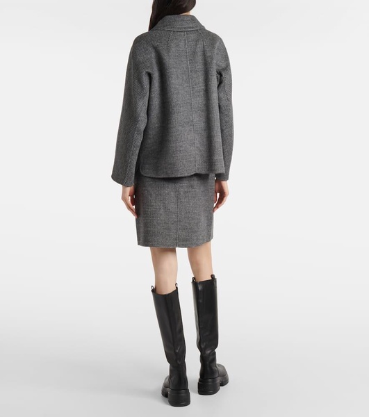 Sorriso houndstooth wool and mohair-blend jacket