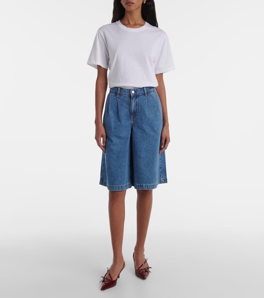 Gran Canaria high-rise wide-leg shorts