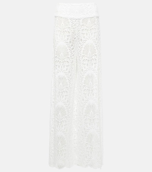 Charlize lace wide-leg pants