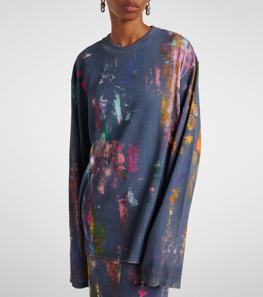 Edden printed cotton-blend T-shirt
