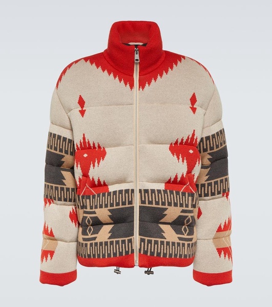 Icon jacquard down jacket