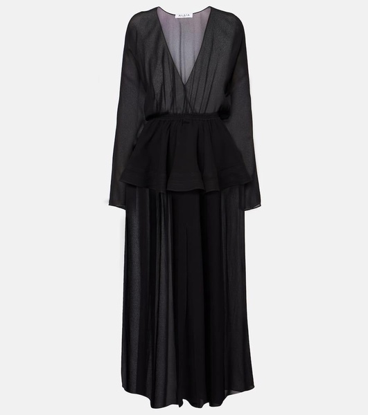 Peplum midi dress