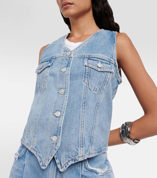 70's denim vest