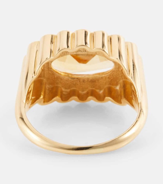 Margarita Citrino 18kt yellow gold ring