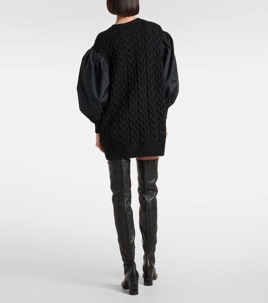 Ancella knitted wool minidress