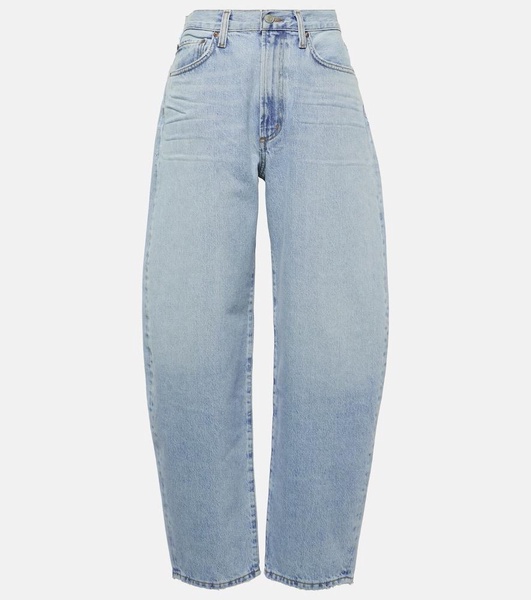 High-rise balloon-leg jeans 