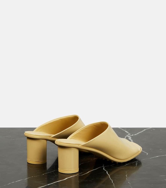 Patent leather mules