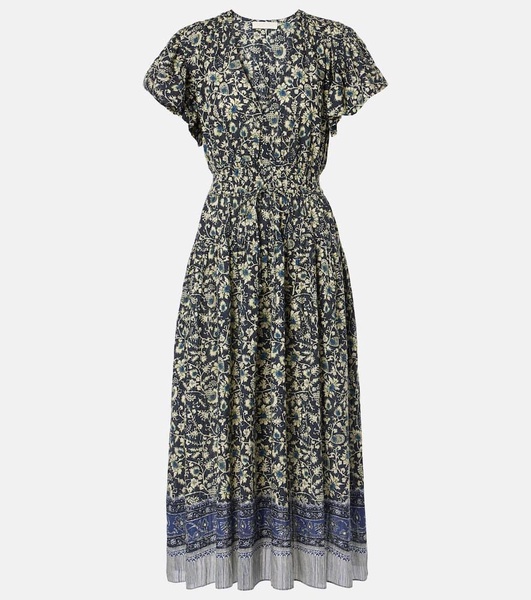 Lyria floral cotton-blend midi dress